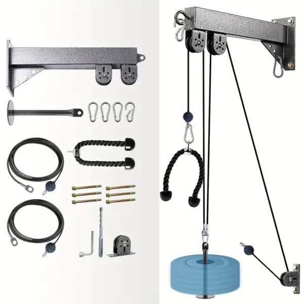 Fitness Cable LAT Pulley System - Pulldown Machine for Home Gym